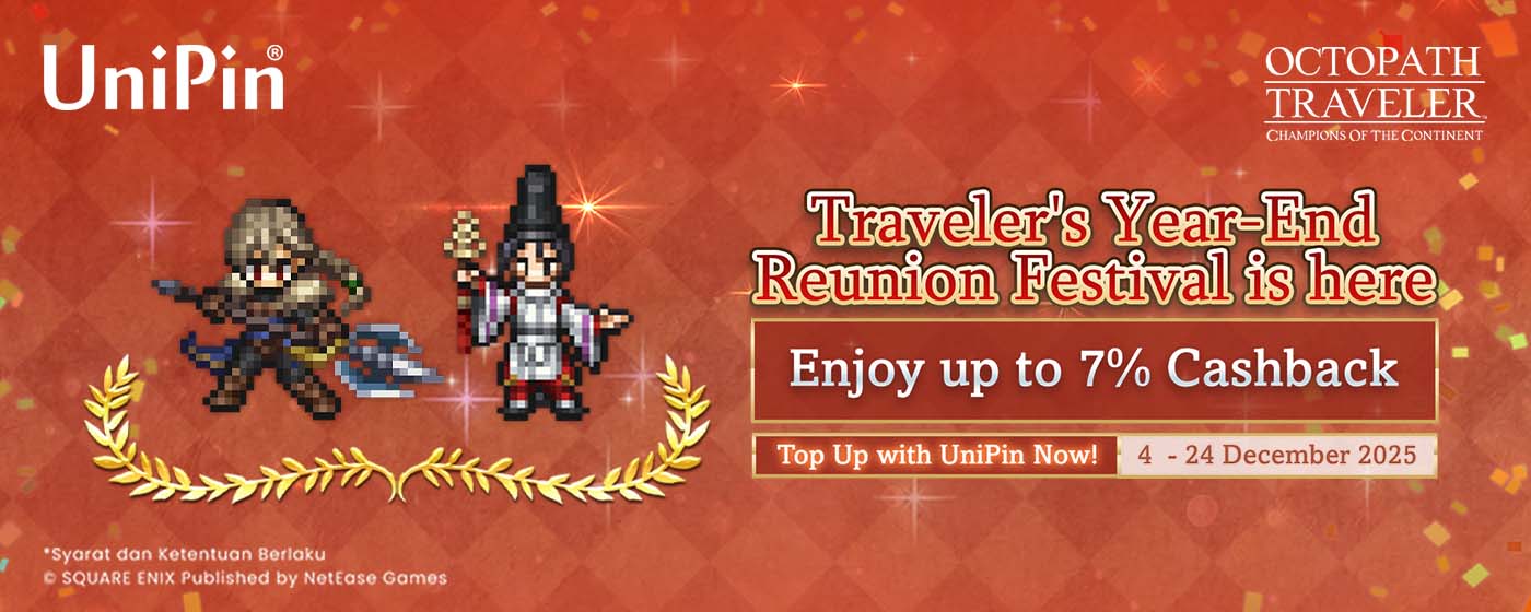 Celebrate Octopath Traveler Year-End Reunion Festival! Enjoy Up to 7% Cashback! (TH)